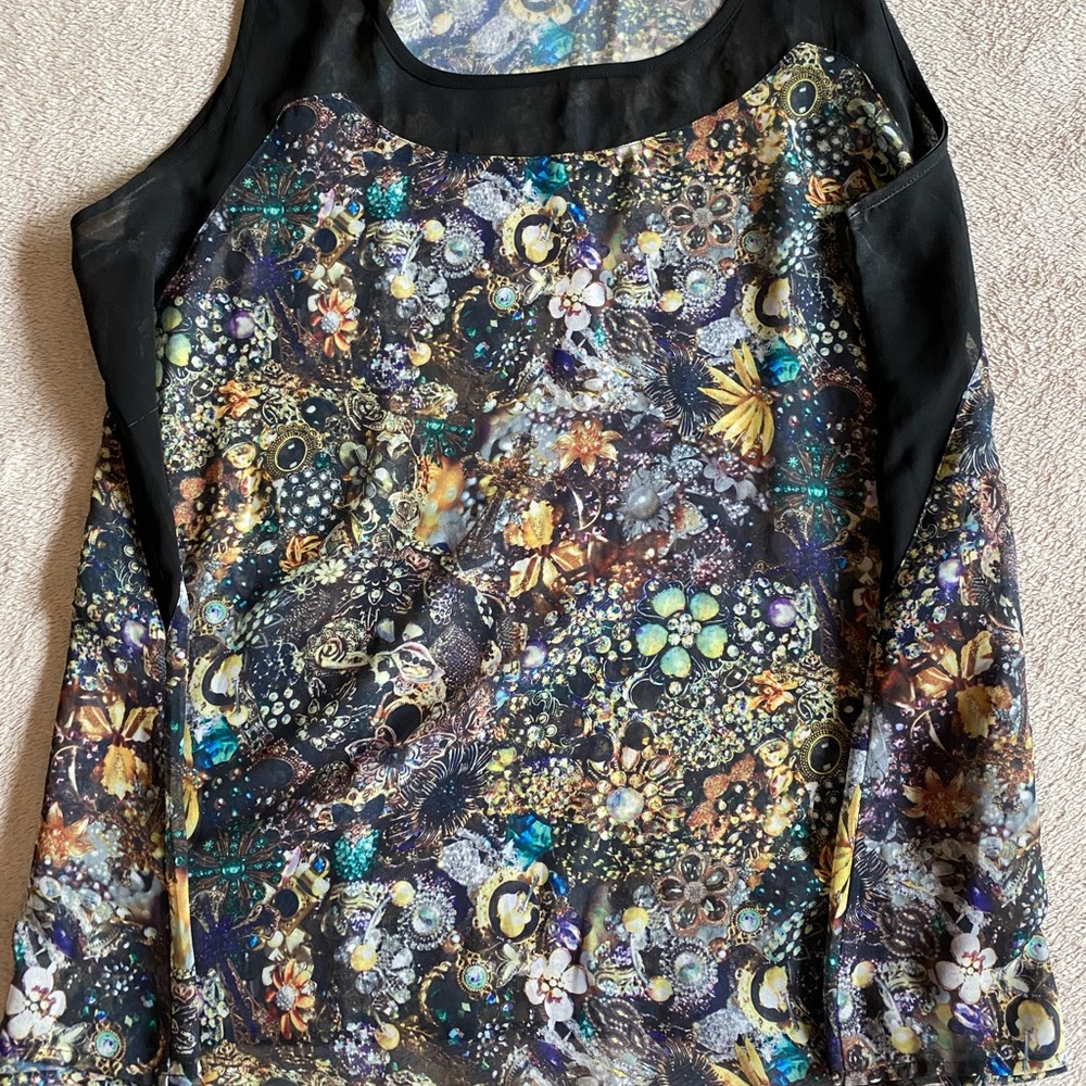 Lane Bryant sheer sleeveless tank 2xl